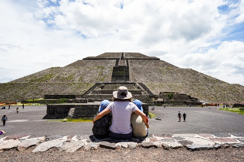 Traditional Mexican breakfast served inside the XIBALBA volcanic cave on an all-inclusive Teotihuacan pyramids tour